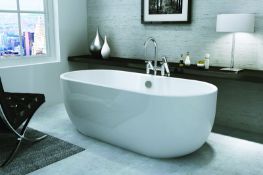 1 x San Marlo Designer Freestanding Bath - 1680mm Perfect For The Modern Home - Will Enhance Any