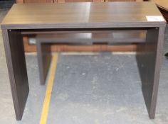 1 x  Console / Desk Unit - In A Dark Walnut Effect Finish –  Ref CH031 - Modern Design – Ex