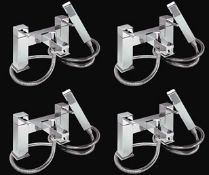 4 x Verona Deck Bath Shower Mixer Taps - Vogue Bathrooms - Modern Bath Mixer Tap in Bright Chrome