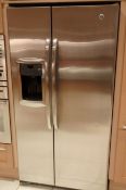 1 x Stainless Steel American Fridge Freezer - General Electrics Model GCU23LGYAFSS - CL079 -