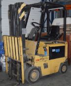 1 x Hyster 1.50 Electric Counter Balance Forklift Truck - 1200kg Lift Capacity - With Charger - Good