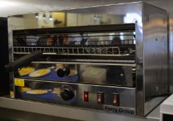 1 x Parry CPG Stainless Steel Desktop Pizza Grill - Featurees Infra Red Elements, Crumb Tray,