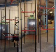 2 x Bays Of Interlocking Hanging Garment Railing / Dress Racking - 10ft Tall - Pre-used In Good