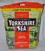 1 x Catering Pack of Taylors Harrogate Yorkshire Tea Bags - Approx 1200 Tea Bags - 3kg Pack - Best