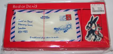 100 x Red or Dead Airmail Bag Purses With Keyrings - Fantastic Gift Sets - Wholesale Stock - CL008 -