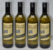 4 x Bottles of The Old Press South Eastern Australian Chardonnay - 75cl - 2014 - 13.5% Volume -