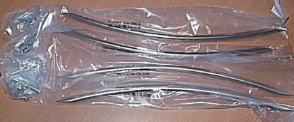 50 x BOW Handle Kitchen Door Handles - 320mm - New Stock - Brushed Nickel Finish - Fixings