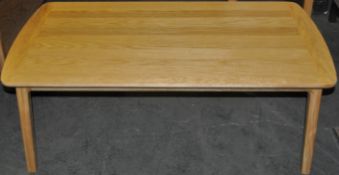 1 x Oak Wood Coffee Table – Ex Display – Good Condition - Dimensions : 120x65x45cm – CH210 - CL050 –