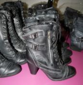 24 x Pairs Of Assorted Women's Boots – Box447 - Unsold Stock – Sizes Range from 3-8, Ref: 0000 -
