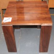 1 x Small Lamp Table – Features A Deep Chestnut Veneer – Ref CH006 – Ex Display Stock In Fair