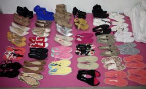 43 x Pairs Of Assorted Women's Shoes & Boots – Box439 -  Various Colours & Designs – Mostly Size