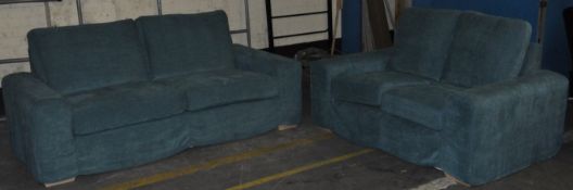 1 x 3 Seater + 2 Seater Modern Fabric Sofa Suite – Dry Cleanable Fabric covers – Ex Display – 3