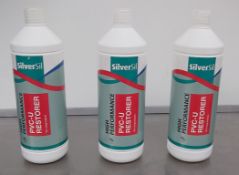 12 x Silversil “High Performance” PVC-U CLEANER – Ref: CP07 – Supplied In 1 Litre Bottles -