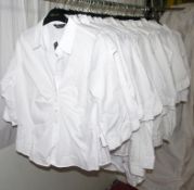 55 x Items Of Assorted Women's White Shirts –  Box418 – Various Smart Designs - Sizes Range From