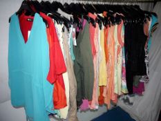 66 x Items Of Assorted Women's Clothing –  Box302 – Includes Tops, Dresses & Vests - Sizes Range