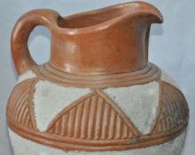 1 x Earthenware Ceramic Water Jug – Pre-owned, Great Condition With No Damage Or Major Wear -