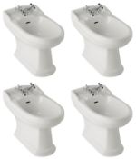 4 x Vogue Bathrooms DAVENPORT Bidets - Brand New Stock - Modern White Ceramic Bathroom Stock - CL034