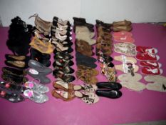 38 x Pairs Of Assorted Women's Shoes – Box421 -  Various Colours & Designs – Sizes Range from 3-8,
