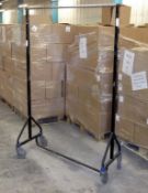 10 x Z-Style, 1-Tier Heavy Duty Clothes Rails - Pre-owned, In Good Working Condition – Various