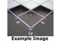 1 x Large Section of Raised Computer Server Room Flooring - 60x60cm Floor Panels With Feet