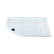 1 x Vogue 1200 x 900 Quadrant Slimstone White ABS Shower Tray KTQ1010L - Cl044 - JI339 - Location: