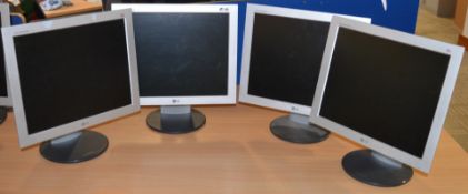 4 x LG Flatron L1730B Flatscreen TFT  Monitors - 17 Inch Screen Size - 1280 x 1024 Native Resolution