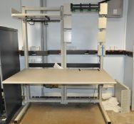 1 x Comrac Server Room Workstation Desk - H196 x W152 x D110 cms - Ref L44 1F - CL110 - Location: