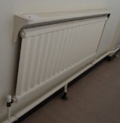1 x Cast Iron Radiator With Radiator Shelf and Danfoss Valve - H62 x W174 cms - Ref RAD2 2F -