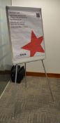 1 x Whiteboard Flip Chart - Overall Height: 170 cm x Board Size: 70 x 100 cm - Ref SB200 - CL106 -