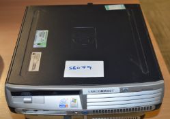 1 x HP Small Form Factor Desktop Computer - Intel Pentium 4 2.8ghz - 1.5gb Ram - HARD DISK DRIVES