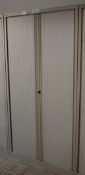 1 x Bisley Upright Office Storage Cabinet With Tambour Sliding Doors - Does Not Include Key - H197 x