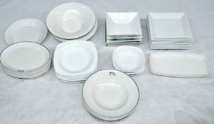 44 x Item Of Assorted Crockery - Includes Dishes Of Varying Size - Various Designs - Pre-owned In