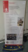 1 x Pop Up Display Stand With Case - The Princes Trust Partnerships - Ref L79 1F - CL110 - Location: