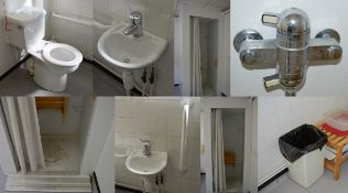 1 x Female or Male Disabled Toilet and Shower Suite - Includes WC Toilet, Sink with Mixer Tap,