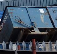 1 x Conquip Forklift Blue Skip Tipper - Heavy Duty - CL057 - Location: Welwyn, Hertfordshire, AL7