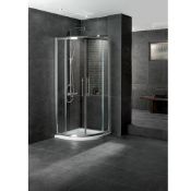 1 x Aqua Latus 1100 Slider 8mm Clear Chrome RRP £440.00 - Polished Chrome Profile Finish - CL044 -