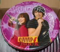 100 x Packs Of Disney Camp Rock Paper Plates - Each Pack Contains 10 x 23cm Plates - RRP £3.50 Per