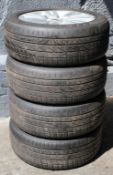 4 x Cross Contact UHP 4x4 Tyres By Continential (255/50 R20) With Range Rover Hubcaps - Pre-owned In