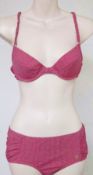 1 x 'Nina Ricci' Designer 2-piece Bikini Push Up Top & Brief Set - Nouvelle Vague – Ref SW13 / R12 –