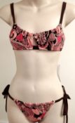 1 x Nina Ricci “COEUR JOIE” 2-piece Swimwear Set – SW06 – Includes Brassiere & Slip - Size: UK: