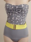 1 x 'Nina Ricci' Designer Flexible leotard Swimsuit - Polka Dots - Ref: SW05 - NR2A37 - Size 2 (FR
