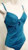 1 x Rasurel - Turquoise -Touquet balconnet  Swimsuit - R20232 - Size 2C - UK 32 - Fr 85 - EU/Int