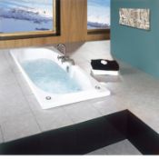 1 x Vogue Bathrooms Havari 1800x800mm Double Ended Inset Acrylic Bath - Stylish Modern Design -
