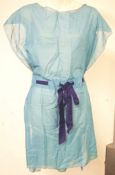 1 x 'Nina Ricci' Designer “Liane” Swimwear Wrap / Sarong – SW02 / R13 - Petrol Blue - Stunning -