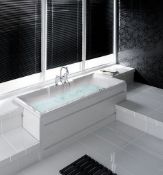 1 x Vogue Bathrooms Casoli 1800x800mm Double Ended Inset Acrylic Bath - Stylish Modern Design -