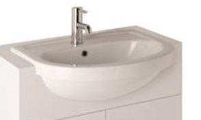 20 x Kudos Semi Reccessed 1 Tap Hole 550mm Sink Basins - Vogue Bathrooms - Brand New and Boxed -