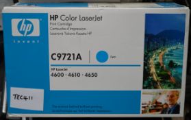 1 x HP C9721A Original Cyan Toner Cartridge - For HP Laserjet 4600 Printers - Genuine Boxed Sealed
