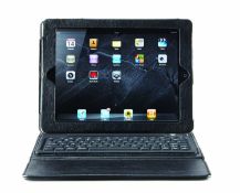 1 x Mi PU Leather IPAD CASE With Integrated Bluetooth 2.0 Keyboard - Wireless Keyboard, Upto 90