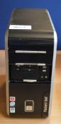 1 x Packard Bell Desktop Computer - Intel Core 2 Duo / 1gb Ram - HARD DISK DRIVE REMOVED -