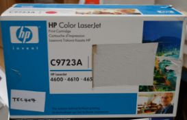 1 x HP C9723A Original Magenta Toner Cartridge - For HP Laserjet 4600 Printers - Genuine Boxed
